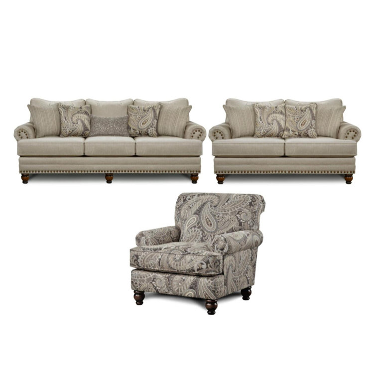 Freda 3 - Piece Living Room Set